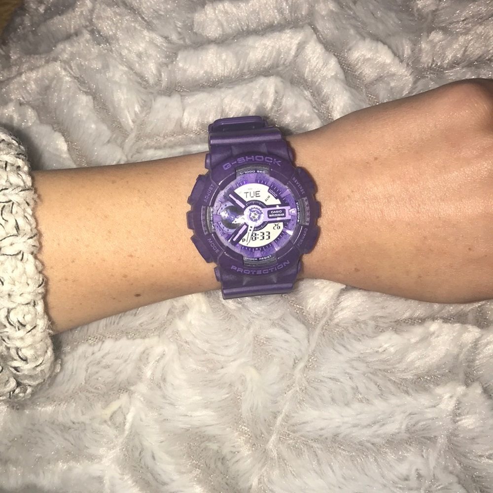 purple G shock watch